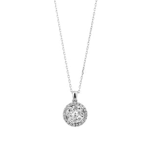 Collier Multi Diamant Rond Sertis Invisible OR BLANC 750/1000 - Thomas Morel