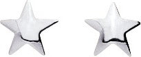 Boucles d'oreilles tout or Etoile OR BLANC 750/1000