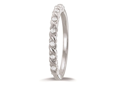 Alliance diamant 0.091CT OR BLANC 750/1000 - Thomas Morel