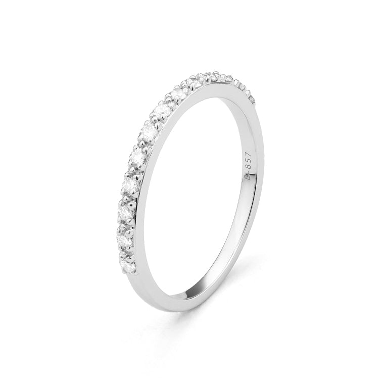 Alliance diamants 0.24CT OR BLANC 750/1000 - Thomas Morel