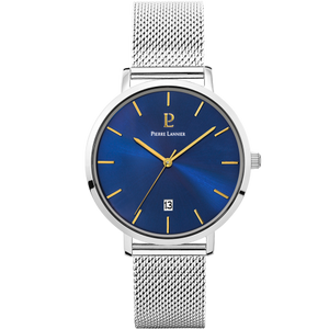 Montre Homme Echo 258L168 acier milanais argenté - Thomas Morel