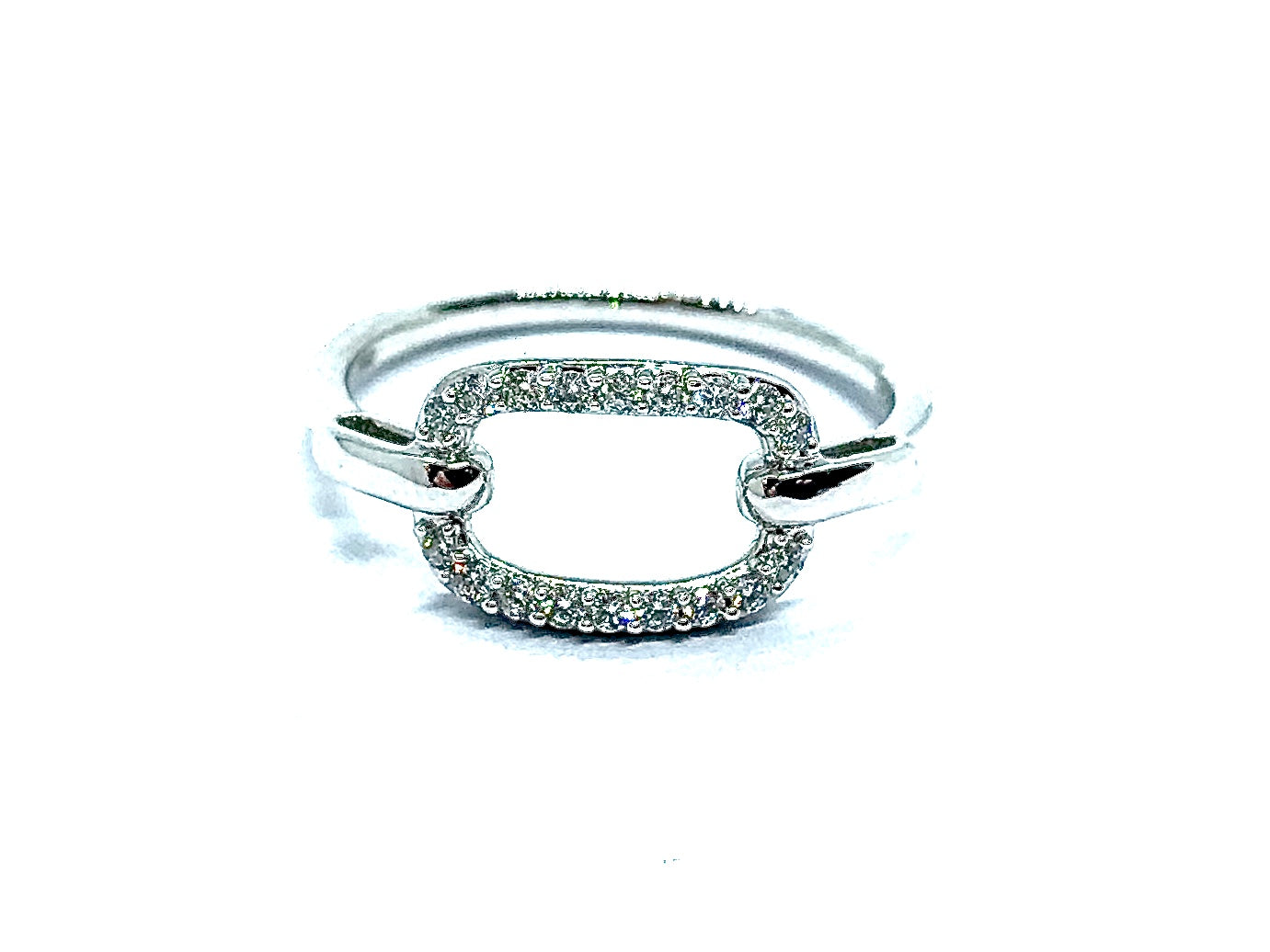 Bague pavage Diamants OR BLANC 750/1000 - Thomas Morel