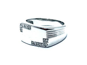 Chevalier pavage Diamants OR BLANC 750/1000 - Thomas Morel