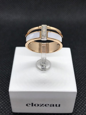Bague CLOZEAU Or Rose et Diamant 750/1000
