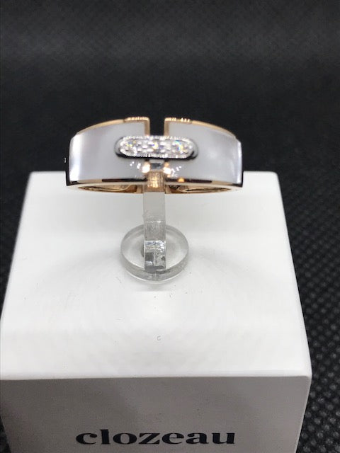 Bague CLOZEAU Or Rose et Diamant 750/1000