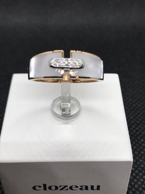 Bague CLOZEAU Or Rose et Diamant 750/1000