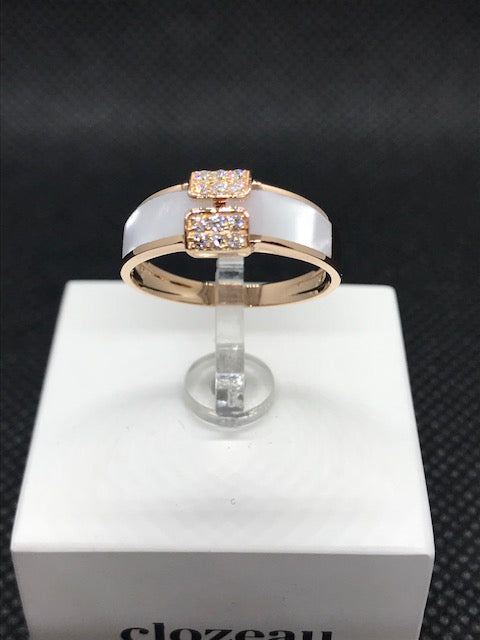 Bague CLOZEAU Or Rose et Diamant 750/1000