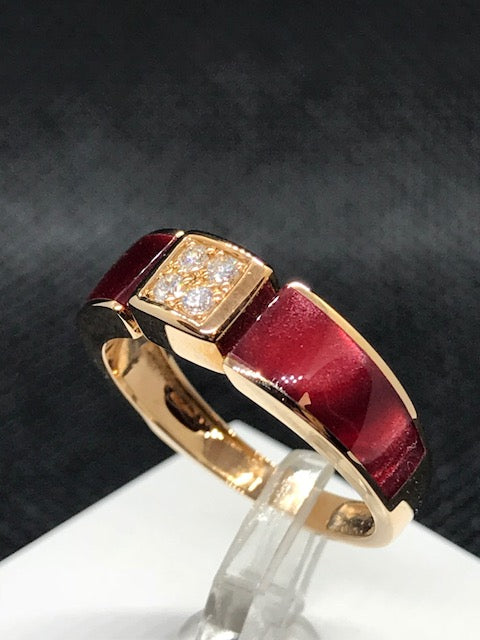 Bague CLOZEAU Or Rose et Diamant 750/1000
