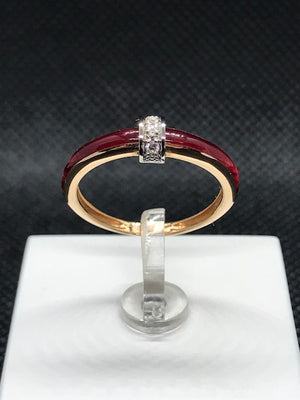 Bague CLOZEAU Or Rose et Diamant 750/1000
