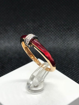 Bague CLOZEAU Or Rose et Diamant 750/1000