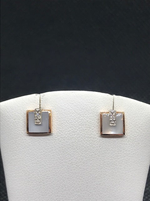 BOUCLE D'OREILLES CLOZEAU OR ROSE 750/1000