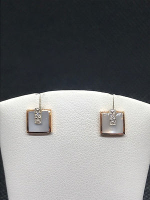 BOUCLE D'OREILLES CLOZEAU OR ROSE 750/1000