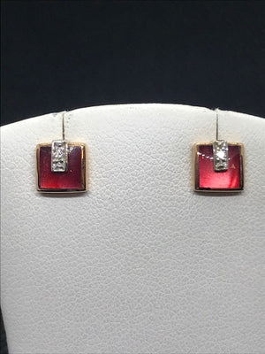 BOUCLE D'OREILLES CLOZEAU OR ROSE 750/1000