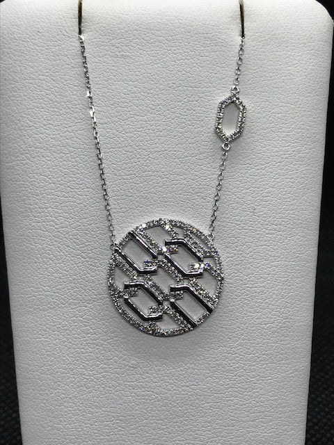 Collier Diamant 0.33CT OR BLANC 750/1000