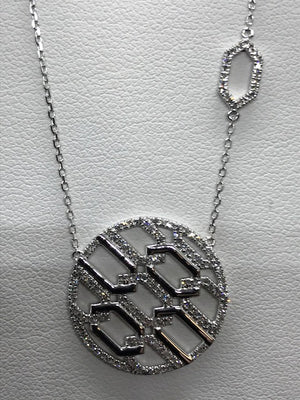 Collier Diamant 0.33CT OR BLANC 750/1000