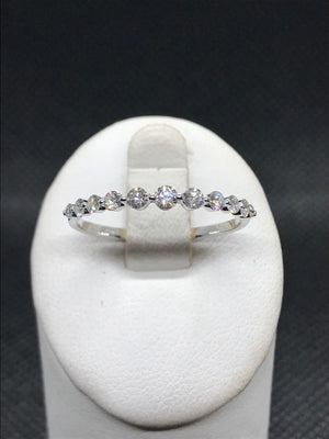 Alliance diamants 0.32CT OR BLANC 750/1000