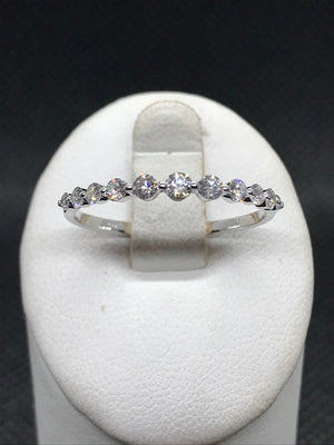 Alliance diamants 0.41CT OR BLANC 750/1000