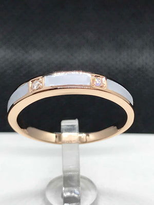 Bague CLOZEAU Or Rose et Diamant 750/1000