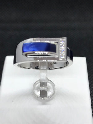 Bague CLOZEAU OR BLANC 750/1000