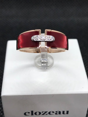 Bague CLOZEAU Or Rose et Diamant 750/1000