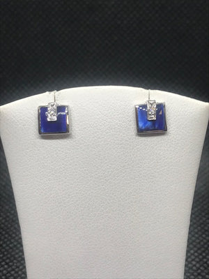 Copie de BOUCLE D'OREILLES CLOZEAU OR BLANC 750/1000